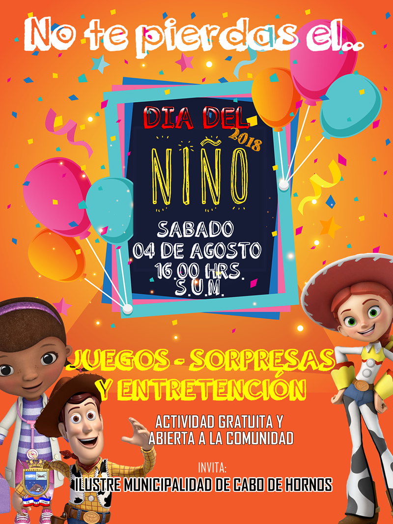 ESTE FIN DE SEMANA PUERTO WILLIAMS CELEBRA A LAS NIÑAS Y NIÑOS DE LA COMUNA